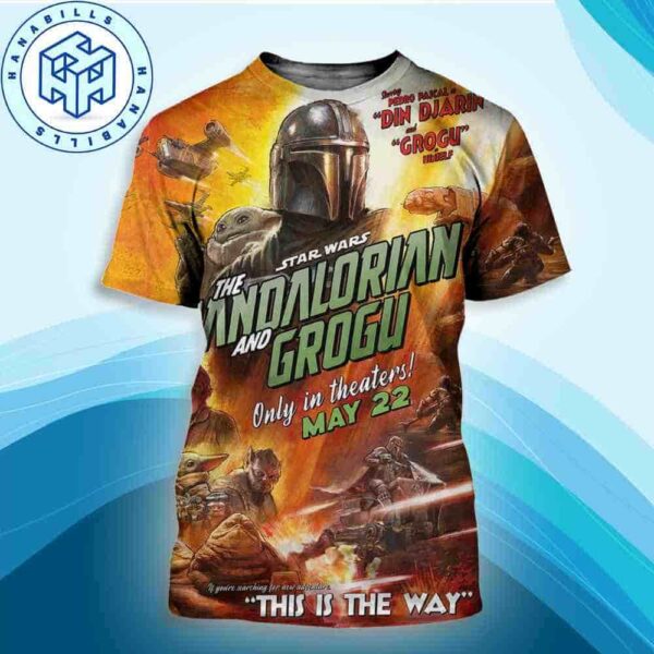 Star Wars The Mandalorian and Grogu only in theaters May 22 2026 New Adventure All over Print Shirt