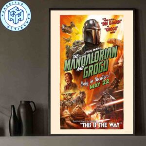 Star Wars The Mandalorian and Grogu only in theaters May 22 2026 New Adventure Home Decor Poster Canvas