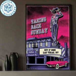Taking Black Sunday Concert Poster Fontainebleau Las Vegas On Oct 17 2025 Home Decor Poster Canvas