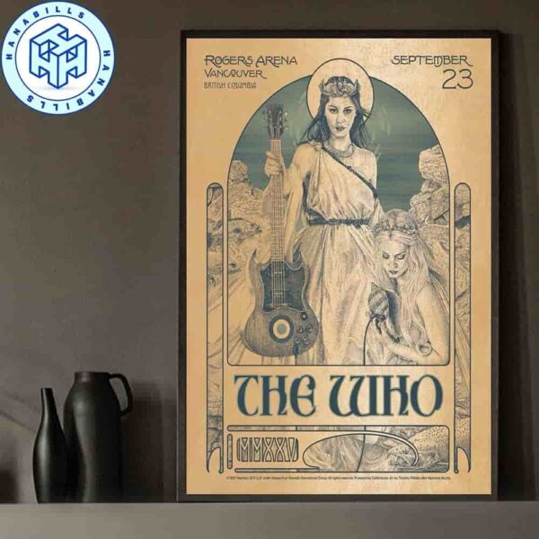 The Who Vancouver British Columbia Rogers Arena On September 23 Home Decor Poster Canvas