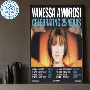 Vanessa Amorosi Is Celebrating 25 Years With A Special Headline Tour Of Australia Next April! 2026 Home Decor Poster Canvas