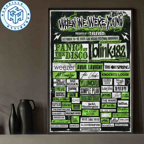 When We Were Young Festival 2025 Las Vegas Festival Grounds On October 18-19 2025 Lineup Home Decor Poster Canvas