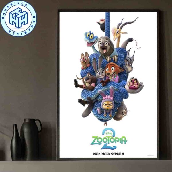 Zootopia 2 Release Date November 26 2025 Official Movie Sequel Home Decor Poster Canvas