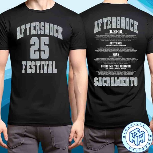 Aftershock Festival 2025 Sacramento California Athletics Lineup Merchandise Unisex T-Shirt