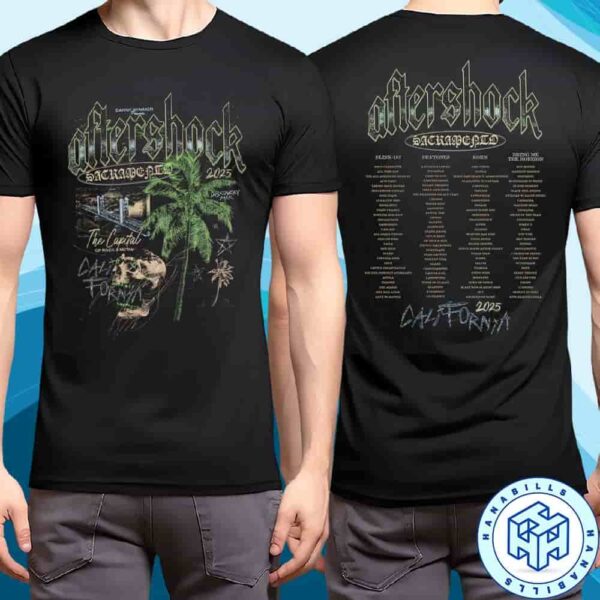 Aftershock Festival 2025 Sacramento California Capital Of Rock Lineup Merchandise Unisex T-Shirt