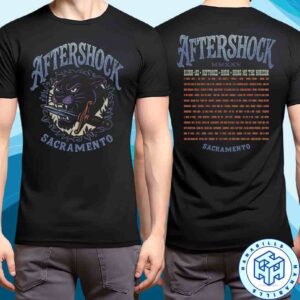 Aftershock Festival 2025 Sacramento California Sharp Tongue Lineup Merchandise Unisex T-Shirt