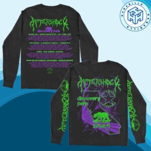 Aftershock Festival 2025 Sacramento California Shocking Green Merch Lineup All Over Print Long Sleeve Shirt