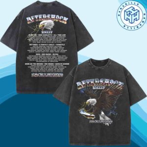 Aftershock Festival 2025 Sacramento California State Bird Mineral Official Lineup Washed Shirt