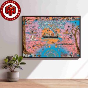 Austin City Limits Festival 2025 Signed And Numbered Home Decor Poster Canvas