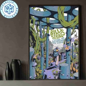 Billy Strings Utrecht Netherlands Concert Poster For Night 1 At Tivolivredenburg October 7 2025 Art By Micha Huigen