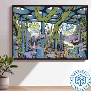 Billy Strings Utrecht Netherlands Concert Poster Tivolivredenburg October 7–8 2025 By Micha Huigen Home Decor