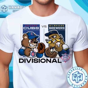 Chicago Cubs Vs Milwaukee Brewers 2025 ALDS Mascot Matchup Official MLB Merchandise Unisex T-Shirt