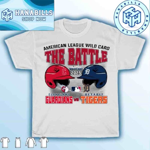 Cleveland Guardians Vs Detroit Tigers 2025 MLB Wild Card Official Matchup Unisex T-Shirt