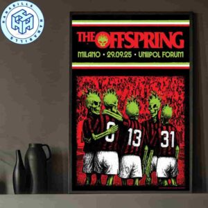 Concert Poster For The Offspring Show In Milano On Septermber 29 2025 At Uniipol Forum Ac Milan Won The 1992-93 Scudetto