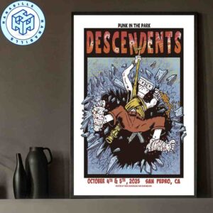 Descendents Punk In The Park San Pedro CA On October 4-5 2025 Home Decor Poster Canvas