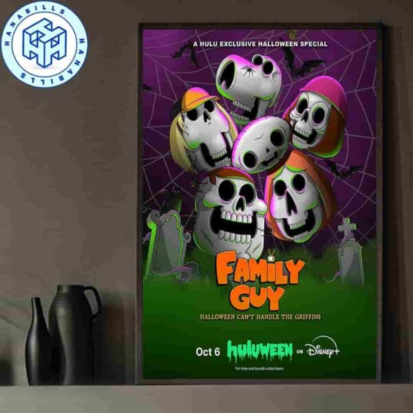 Family Guy Halloween Special On Oct 6 2025 Halloween Can’t Handle The Griffins Home Decor Poster Canvas