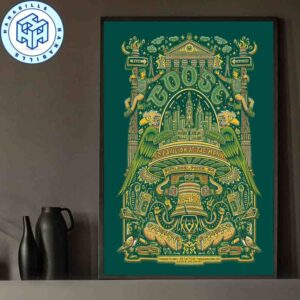 Goose The Band Philadelphia At TD Pavilion At The Mann Poster For Show On October 4 2025 Home Decor Poster Canvas