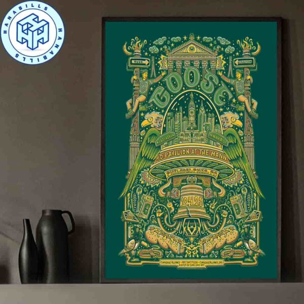 Goose The Band Philadelphia At TD Pavilion At The Mann Poster For Show On October 4 2025 Home Decor Poster Canvas