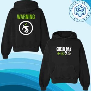 Green Day Warning 25th Anniversary Merch 2025 Signs Pull Over Hoodie Shirt