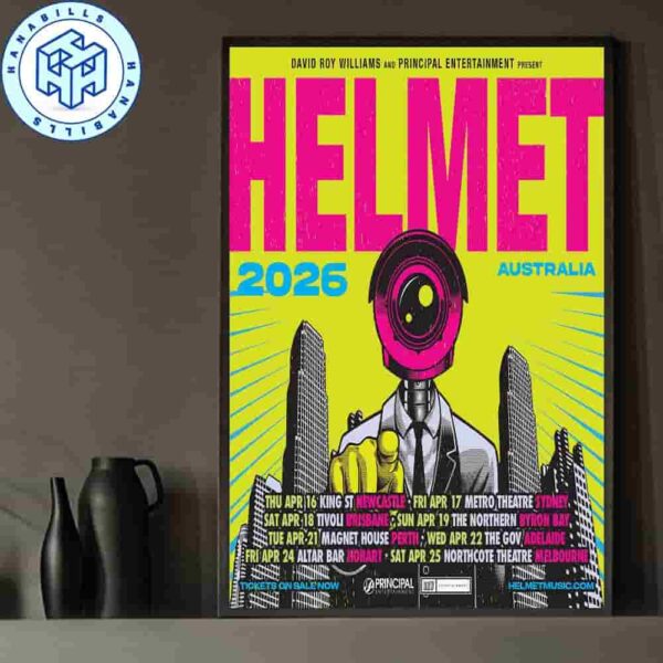 Helmet Have Announced A Tour Of Australia Set For April 2026 Tour Dates Home Decor Poster Canvas