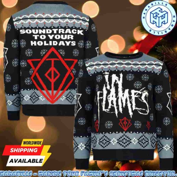 In Flames Soundtrack To Your Holidays Family Memories And Christmas Gift Ugly Sweater