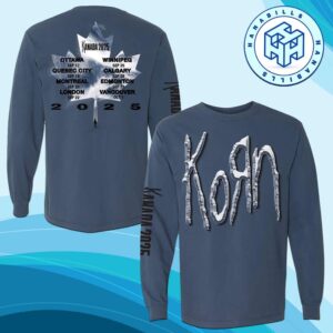 Korn Canada Tour 2025 Kanada Leaf Long Sleeve Shirt Dates List Printback