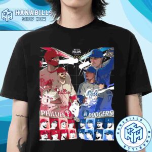 Los Angeles Dodgers And Philadelphia Phillies Game 2 MLB Nlds 2025 T-Shirt