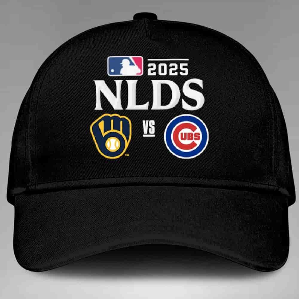 Milwaukee Brewers Vs Chicago Cubs 2025 MLB NLDS National League Division Series Matchup Shirt Hat-Cap Milwaukee Brewers Vs Chicago Cubs 2025 MLB NLDS National League Division Series Matchup Shirt Hat-Cap