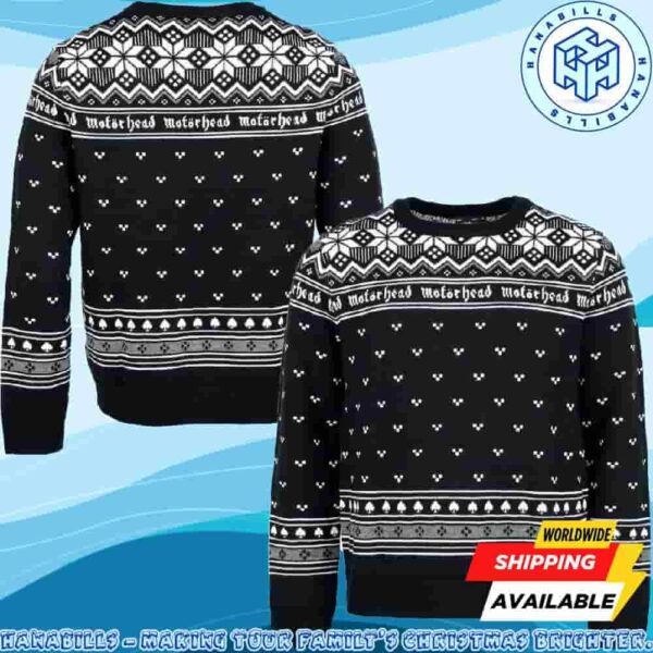 Motorhead Black Pattern Family Memories And Christmas Gift Ugly Sweater