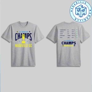 Nashville SC US Open Cup Champions Concert Two Sided Unisex T-Shirt