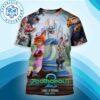 Official Poster The Simpsons Treehouse Of Horror 2025 On Disney Halloween All Over Print Shirt
