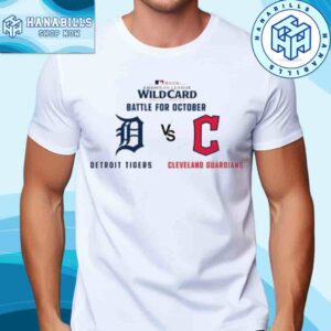 Official 2025 MLB Wild Card Cleveland Guardians Vs Detroit Tigers Unisex T-Shirt