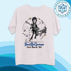Paul McCartney Got Back 2025 Illustration Tour T-Shirt Merchandise