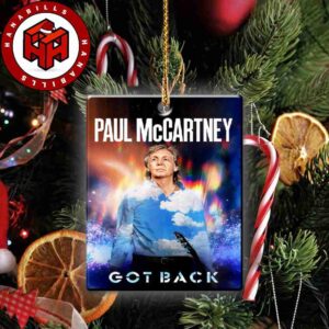 Paul McCartney Got Back Tour 2025 Photo Holiday Tree Ornaments & Decorations
