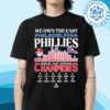 Los Angeles Dodgers vs Philadelphia Phillies 2025 Postseason MLB National League Division Unisex T-Shirt
