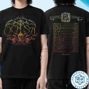 Queens Of The Stone Age Alive In The Catacombs Skull Tour 2025 Limited Merchandise Two Sided Unisex T-Shirt