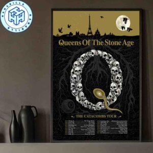 Queens Of The Stone Age Alive In The Catacombs Tour 2025 Dates List Home Decor Poster Canvas