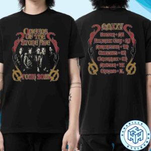 Queens Of The Stone Age Alive In The Catacombs Tour 2025 Photo Limited Merchandise T-Shirt