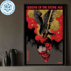 Queens Of The Stone Age Chicago Poster Live Show On October 2 2025 Home Decor Poster Canvas