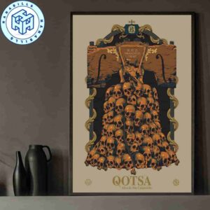 Queens Of The Stone Age Philadelphia Official Poster For Show At The Met On October 7 2025 Home Decor Poster Canvas