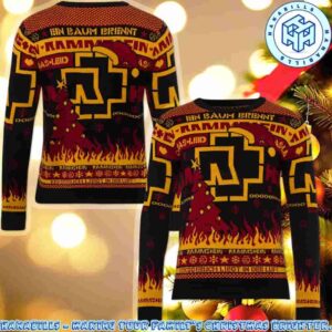 Rammstein Band Ein Baum Brennt Family Memories And Christmas Gift Ugly Sweater
