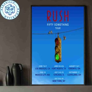 Rush To Tour In Tribute To Late Drummer Neil Peart Fifty Something Tour Set For Summer 2026 Home Decor Poster Canvas