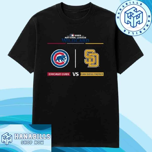 San Diego Padres Vs Chicago Cubs 2025 National League Wild Card MLB Matchup Official Shirt