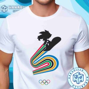Sonic The Hedgehog Olympic Rings Collaboration Skateboard Road Unisex T-Shirt