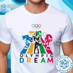 Sonic The Hedgehog Olympic Rings Collaboration With The International Olympic Committee 2026 Unisex T-Shirt