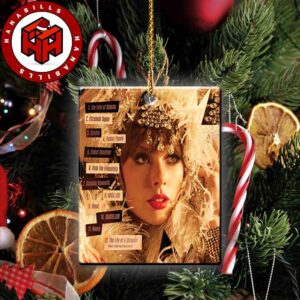 Taylor Swift Cover Album The Life Of A Showgirl The Crowd Is Your King Track List Edition Holiday Tree Ornaments & Decoration