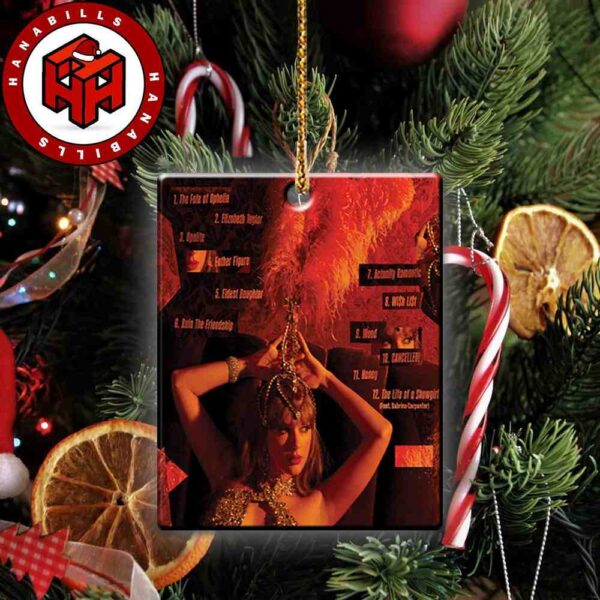 Taylor Swift New Album The Life Of A Showgirl Track List 2025 Holiday Tree Ornaments & Decorations