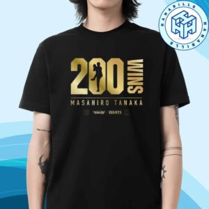 The 200th Anniversary Tee Of Yomiuri Masahiro Tanaka Has A Two-Team Golden Logo Unisex T-Shirt