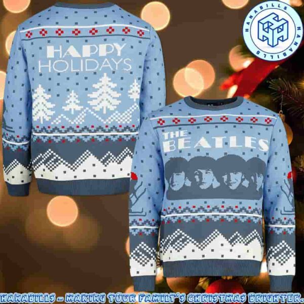 The Beatles Happy Holidays Family Memories And Christmas Gift Ugly Sweater