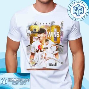 The Player Threw Masahiro Tanaka Yomiuri Giants With 200 Wins MLB In Japan And The United States T-Shirt